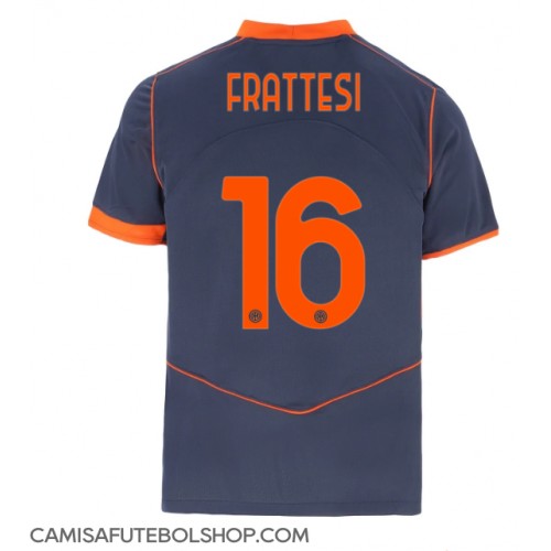 Camisa de time de futebol Inter Milan Davide Frattesi #16 Replicas 3º Equipamento 2025-26 Manga Curta